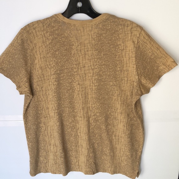 ATM Anthony Thomas Melillo Tan Crew Neck Short Sleeves Top Tee Shirt Siz… - Picture 2 of 7